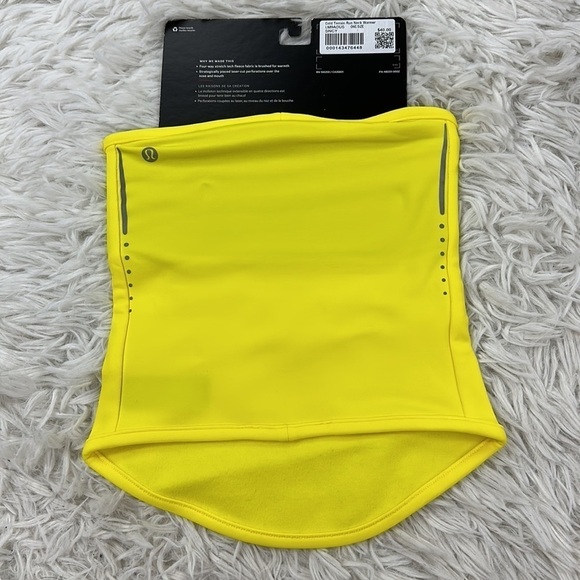 NWT Lululemon Cold Terrain Neck Warmer Sonic Yellow - Picture 2 of 4